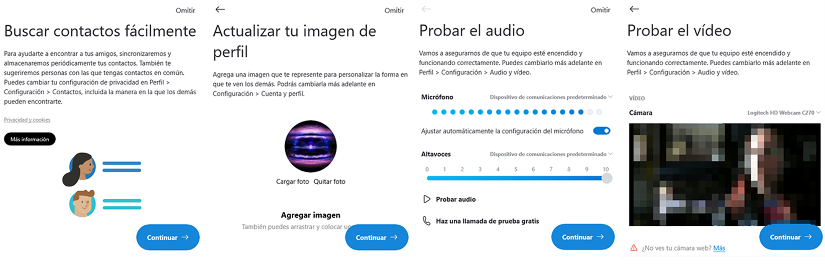 Configuració de Skype a PC