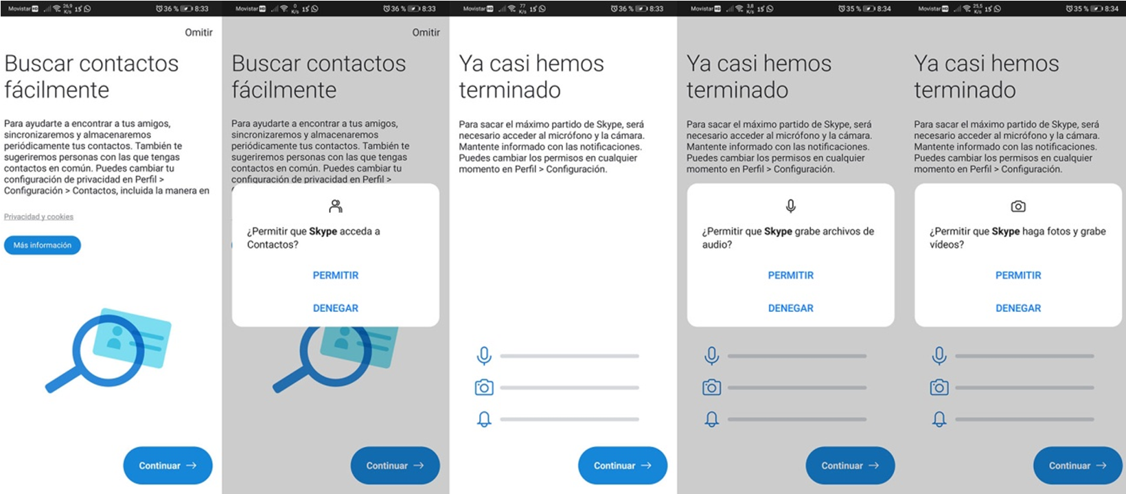 Configuració de Skype al mòbil o la tauleta